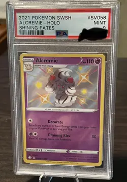 ALCREMIE 2021 Pokemon Sword & Shield Shining Fates Holo PSA 9 - Image 1