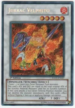 Yugioh! LP Jurrac Velphito - HA03-EN027 - Secret Rare - Unlimited Edition Lightl - Image 1
