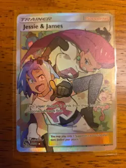Jessie & James 68/68 Full Art Ultra Rare Holo Hidden Fates Pokemon TCG NM - Image 1