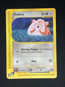 Pokemon Clefairy Common Regular 101/165 Expedition Base Set 2002 50 HP Basic - Image 1