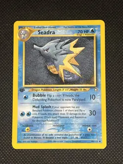 Pokemon Seadra Uncommon Regular 48/111 Neo Genesis 2000 Stage 1 70 HP - Image 1
