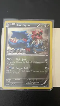 Pokemon Druddigon Holo Promo Blister Exclusives 017/020 110 HP English - Image 1