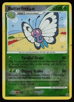 BUTTERFREE 14/106 RARE GREAT ENCOUNTERS POKEMON REVERSE HOLO HP - Image 1