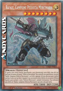 RAFALE, CAMPIONE PELLICCIA MERCENARIA • Segreta • DASA IT023 • 1Ed • Yugioh! - Image 1