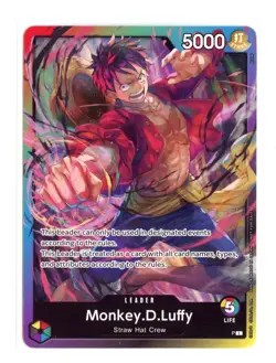 Monkey.D.Luffy (Release Event Leader) P PR Regular One Piece Promotion Cards NM - Image 1