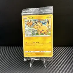 Pikachu 2023 Holiday Snowflake Stamp Promo Pokemon Card 049/195 Sealed (holo) - Image 1