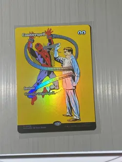 Counterspell Borderless Foil Marvel's Spider-Man Mythic Rare MTG MAR 0009 - Image 1