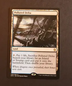 Polluted Delta - MTG Khans of Tarkir Regular (Excellent Condition) - Image 2