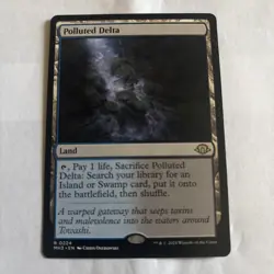 MTG Polluted Delta Modern Horizons 3 Regular Rare Land Wizards English #224 - Image 1