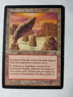 Sandstone Needle HP Mercadian Masques Red Depletion Land 326/350 MTG Magic - Image 1