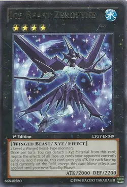 Yugioh! LP Ice Beast Zerofyne - LTGY-EN049 - Rare - Unlimited Edition Lightly Pl - Image 1