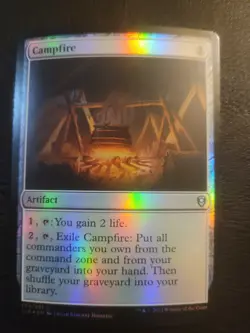 Campfire FOIL Commander Masters 374 Baldur's Gate MTG Magic CLB Uncommon LP/NM - Image 1