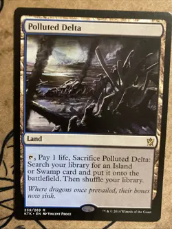 Polluted Delta, Near Mint Non-Foil Khans of Tarkir | Magic: The Gathering - Image 1
