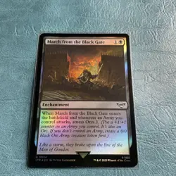 March from the Black Gate Universes Beyond: LOTR Uncommon Foil NM MTG - Image 1