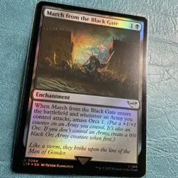 March from the Black Gate Universes Beyond: LOTR Uncommon Foil NM MTG - Image 2