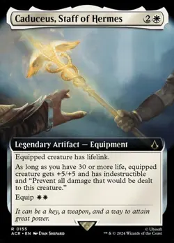 Caduceus, Staff of Hermes - Extended Art Assassin's Creed NM MTG - Image 1