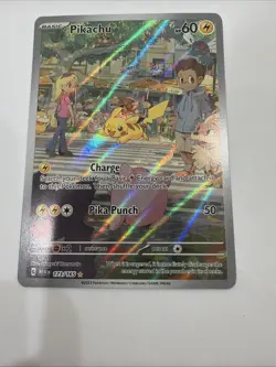 2023 Pokemon 151 Pikachu 173/165 Illustration Rare IR Full Art NM - Image 1