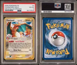 PSA 4 Charzard Delta Species 4/100 Crystal Guardians Holo Pokemon Slab EX - Image 3