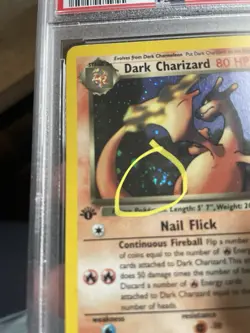 Pokemon TCG Team Rocket Dark Charizard 1st Edition Holo Rare PSA 8 4/82 - Image 3