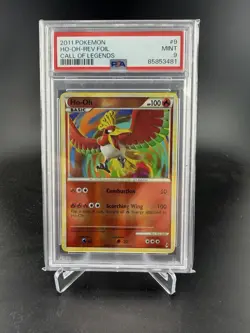 PSA 9 POKEMON HO-OH-REVERSE HOLO #9 CALL OF LEGENDS 2011 - Image 1