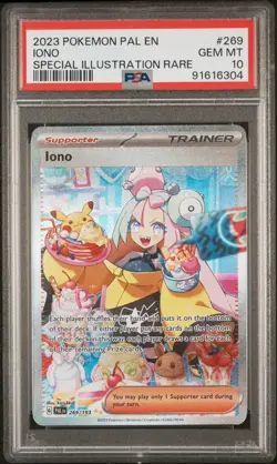 Iono #269 Special Illustration Rare Pokemon Paldea Evolved PSA 10 GEM MINT - Image 1