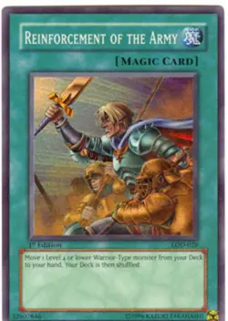 Yugioh! LP Reinforcement of the Army - LOD-028 - Super Rare - 1st Edition Lightl - Image 1