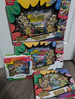 (2) Ascended Heroes Premium Poster Collection, First Partner , Pin Collection - Image 1