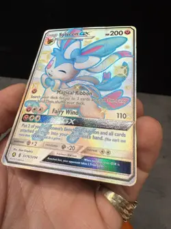 Pokemon TCG: Sylveon GX SV76/SV94 Hidden Fates: Shiny Vault LP W/ Crease - Image 2