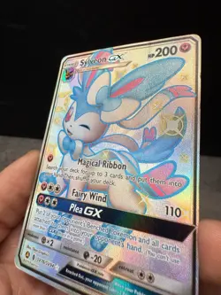 Pokemon TCG: Sylveon GX SV76/SV94 Hidden Fates: Shiny Vault LP W/ Crease - Image 4