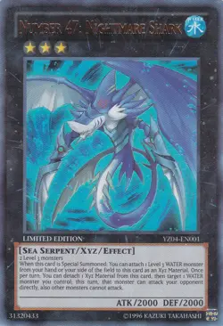 Yugioh! LP Number 47: Nightmare Shark - CT11-EN004 - Super Rare - Limited Editio - Image 1