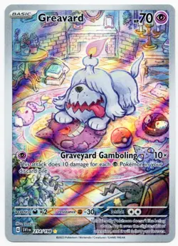 Pokemon Greavard 214/198 SV01: Scarlet & Violet Base Set Holo NM/M - Image 1