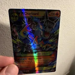 Pokemon TCG Trapped Charizard Mega Evolution EX Holo Topps Pikachu's Vacation 51 - Image 1