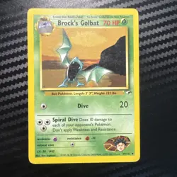 Pokemon Gym Heroes Brock's Golbat 39/132 Uncommon Nintendo TCG Vintage HP - Image 1