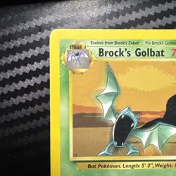 Pokemon Gym Heroes Brock's Golbat 39/132 Uncommon Nintendo TCG Vintage HP - Image 2