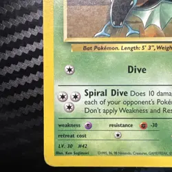 Pokemon Gym Heroes Brock's Golbat 39/132 Uncommon Nintendo TCG Vintage HP - Image 4