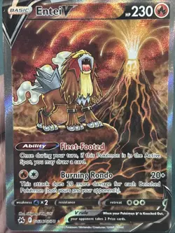 2023 POKEMON SWORD AND SHIELD CROWN ZENITH GG36 FULL ART/ENTEI V - Image 1