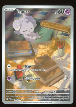 2026 Pokemon TCG Espurr Illustration RARE Holo 95/88 Perfect Order - Image 1