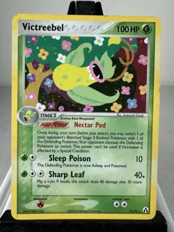 Pokemon TCG Victreebel 13/92 EX Legend Maker Holo Rare 2006 HP - Image 1
