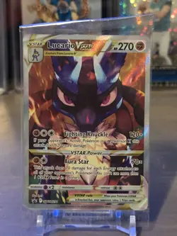 Pokemon Lucario VSTAR SWSH291 Black Star Promo Holo Card Sealed - Image 1
