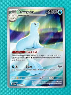 Dewgong Illustration Rare Holo 097/094 Phantasmal Flames Pokemon Card NM - Image 1