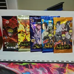 5 NARUTO TCG Card Game - Official Kayou Booster Packs Lof Of 5 Packs - Image 1