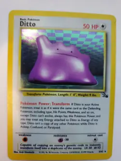 Dito Fossil Holo Pokemon Card Base Jungle WOTC NM U - Image 1