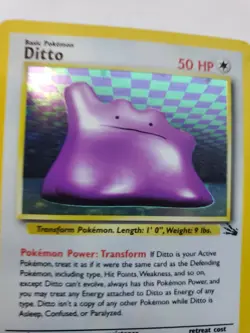 Dito Fossil Holo Pokemon Card Base Jungle WOTC NM U - Image 3