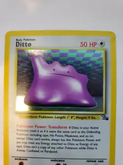 Dito Fossil Holo Pokemon Card Base Jungle WOTC NM U - Image 4