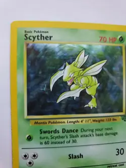 Scyther Jungle Holo Pokemon Card Base WOTC - Image 3