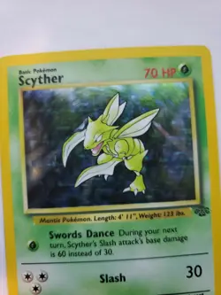 Scyther Jungle Holo Pokemon Card Base WOTC - Image 4