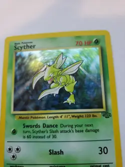 Scyther Jungle Holo Pokemon Card Base WOTC - Image 5