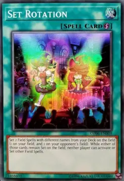 Yugioh! LP Set Rotation - OP06-EN009 - Super Rare - Unlimited Edition Lightly Pl - Image 1