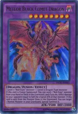 Yugioh! LP Meteor Black Comet Dragon - INOV-EN041 - Ultra Rare - Unlimited Editi - Image 1