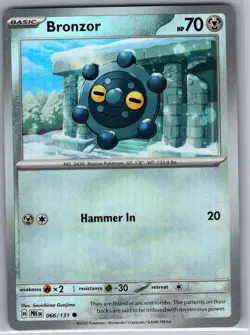 Bronzor Poke Ball 066/131 SV: Prismatic Evolutions - Pokemon Card - NM - Image 1